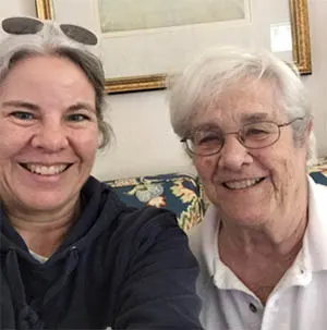 Photo of Susan Ikeda with her mother