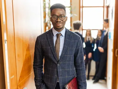 Portrait of African American teacher