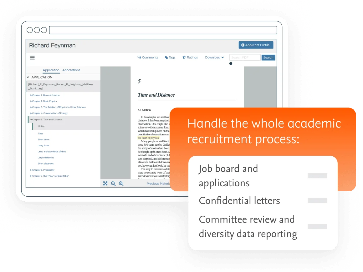 How to handle the whole academic recruitment process